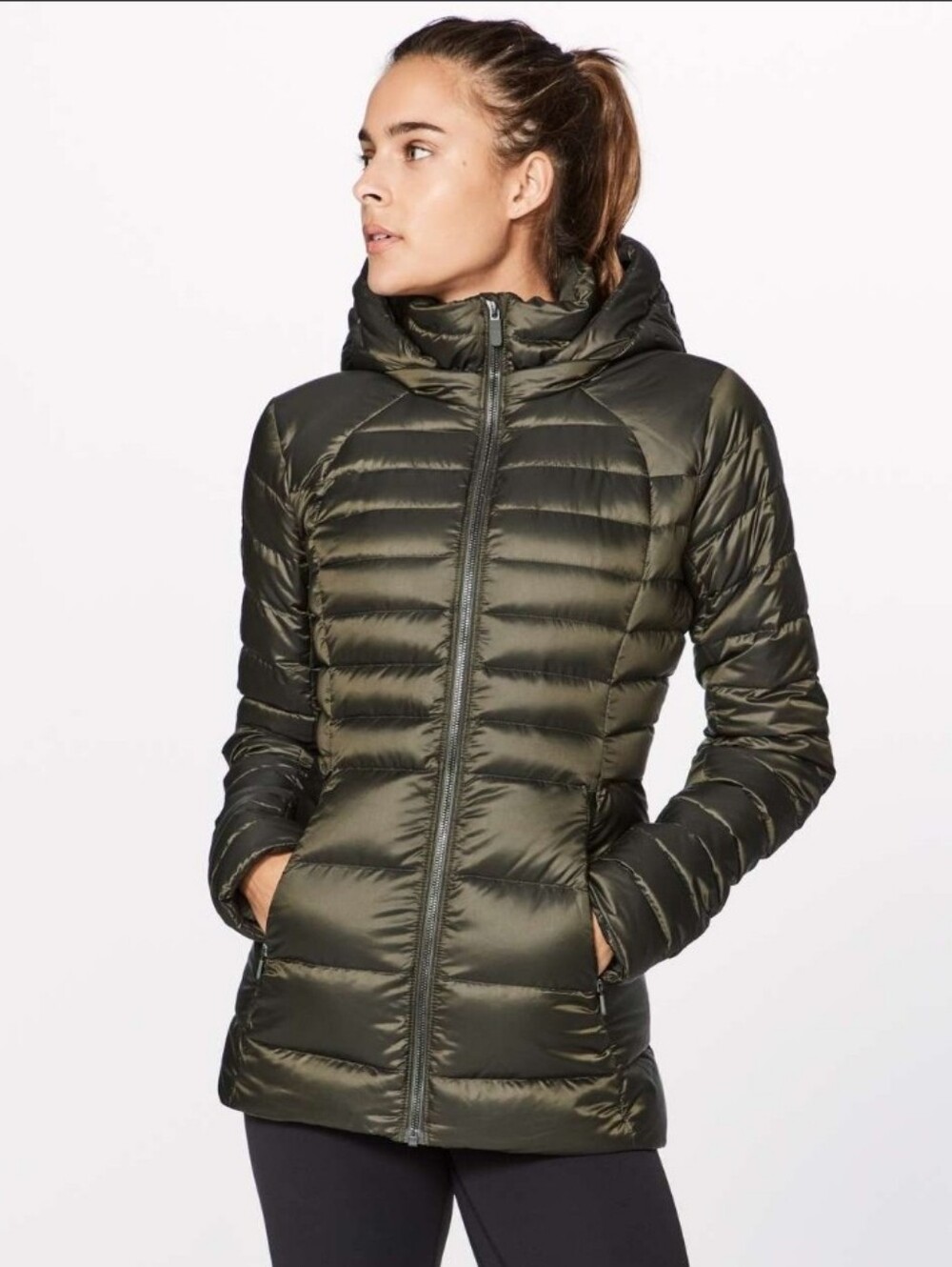 lululemon Down For It Jacket - Dark Olive
